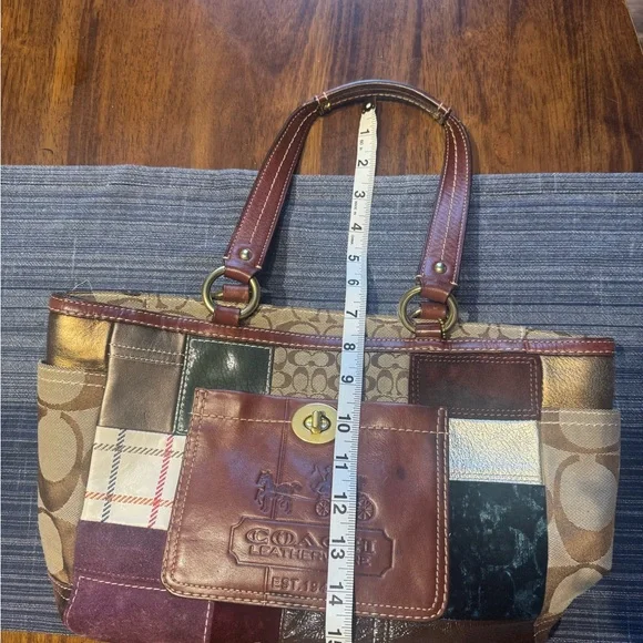 Coach Multicolor Patchwork Shoulder Bag and Wallet - Picture 3 of 9